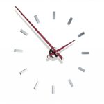 Годинник Nomon Tacon 12 L RED. (основа – хромована сталь/стрілки – червоний лак) D=100см