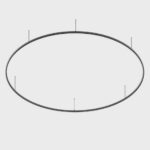 Підвісний радіальний трек IN_RING 500 48V. D5000mm, W30mm, H54mm, чорний (09.C500.BK)