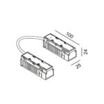 З'єднувач електричний IN_LINE ELECTRICAL JOINT FLEX, 4-х провідний, чорний (06.S2LE60.BK.4x)