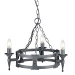Люстра Elstead Saxon SAX3-BLK-SIL