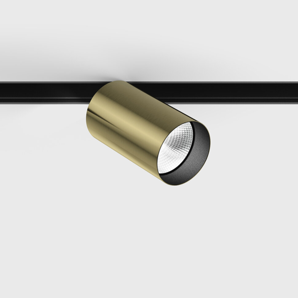 IN_LINE TUB M A 90, 2-х групний, ON/OFF, D52mm, H90mm, LED 10.8W, 3000K, латунь/чорний (06.0591.14.930.BR/BK.2G)