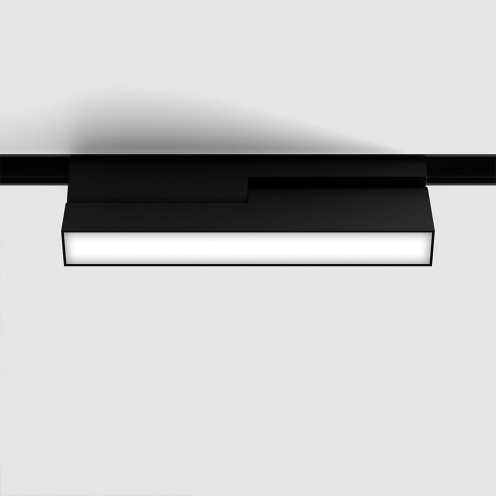 IN_LINE LINEA B 205, 2-х групний, ON/OFF,  L205mm, W24.5mm, H107mm, LED 6W, 3000К, опаловий/чорний (06.2053.6.930.BK.2G)