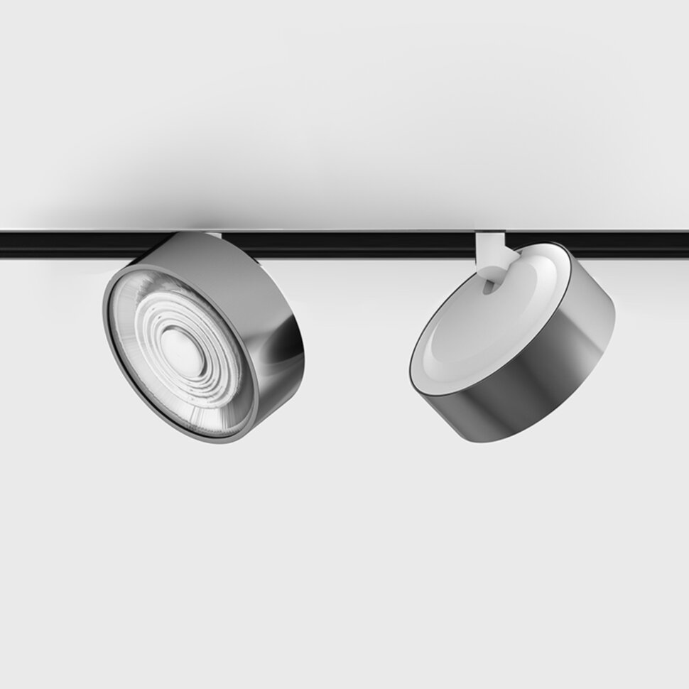 IN_LINE SOL, 2-х групний, ON/OFF, D95mm, H33mm, LED 10.8W, 3000K, хром/білий (06.9533.14.930.CR/WH.2G)