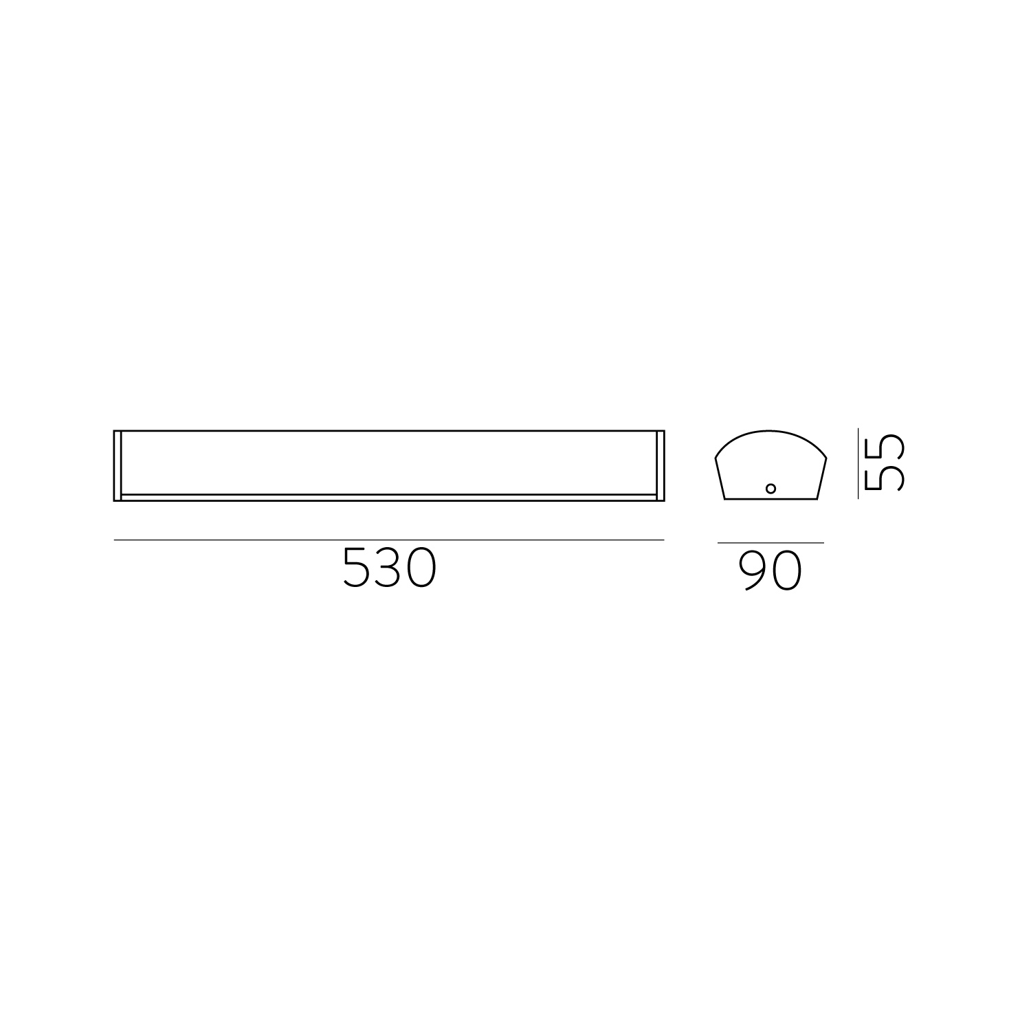 Бра Aldo Wall lamp/52cm LED 3000K Chrome