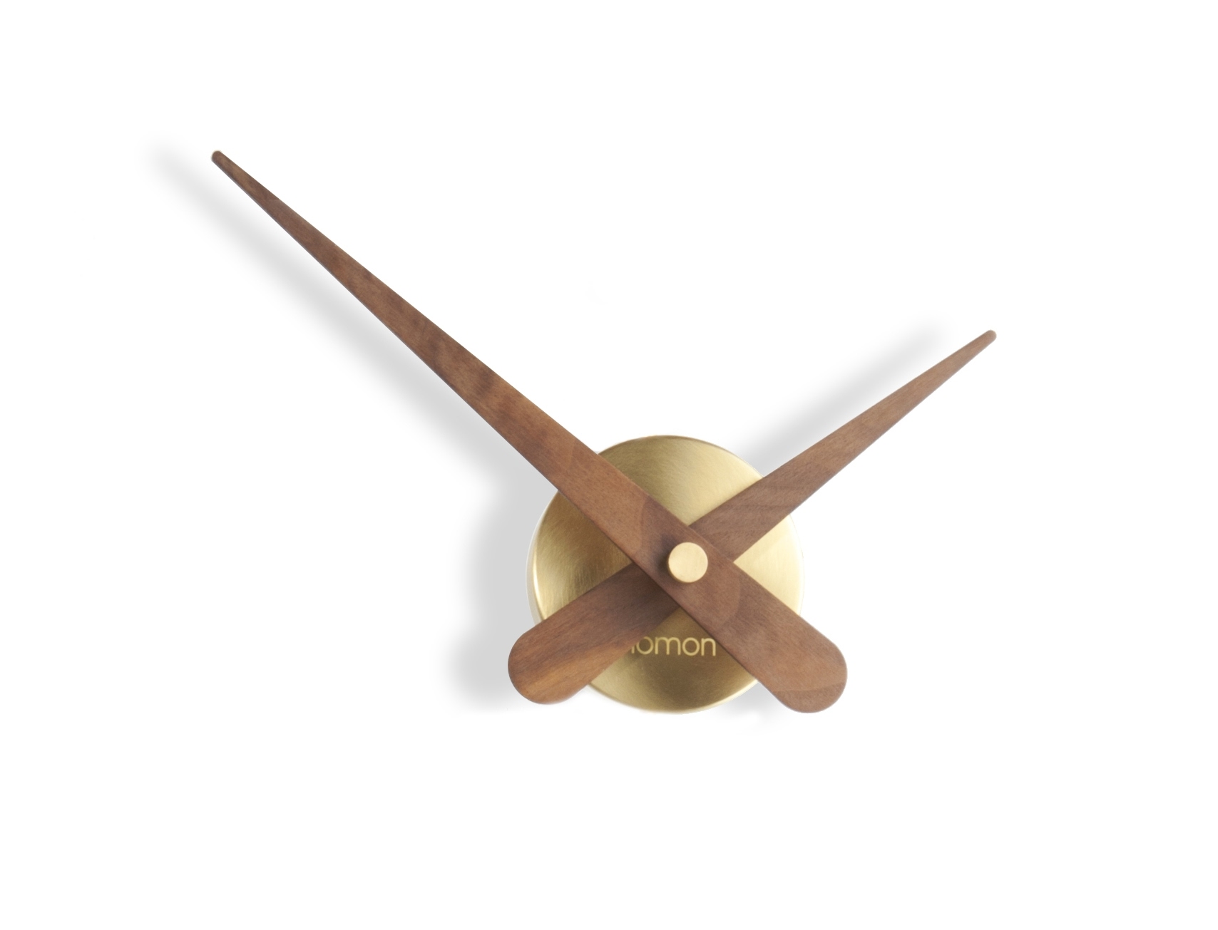 Годинник Nomon MINI AXIOMA GOLD N, (основа - полірована латунь/стрілки - горіх). D=37см