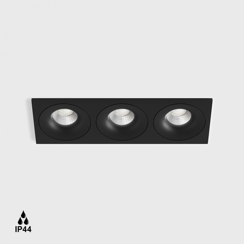 RIO F3, L284mm, W100mm, H56mm, LED 3х9W, 3000К, черный (01.6480F3.30.930.BK)