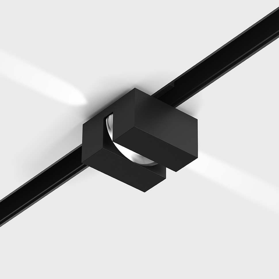 IN_LINE WIN, 77x77mm, H44mm, 3W LED, 3000K, 27°, чорний (06.win.3.930.BK)