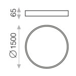 London /150cm LED 3000K Casambi White