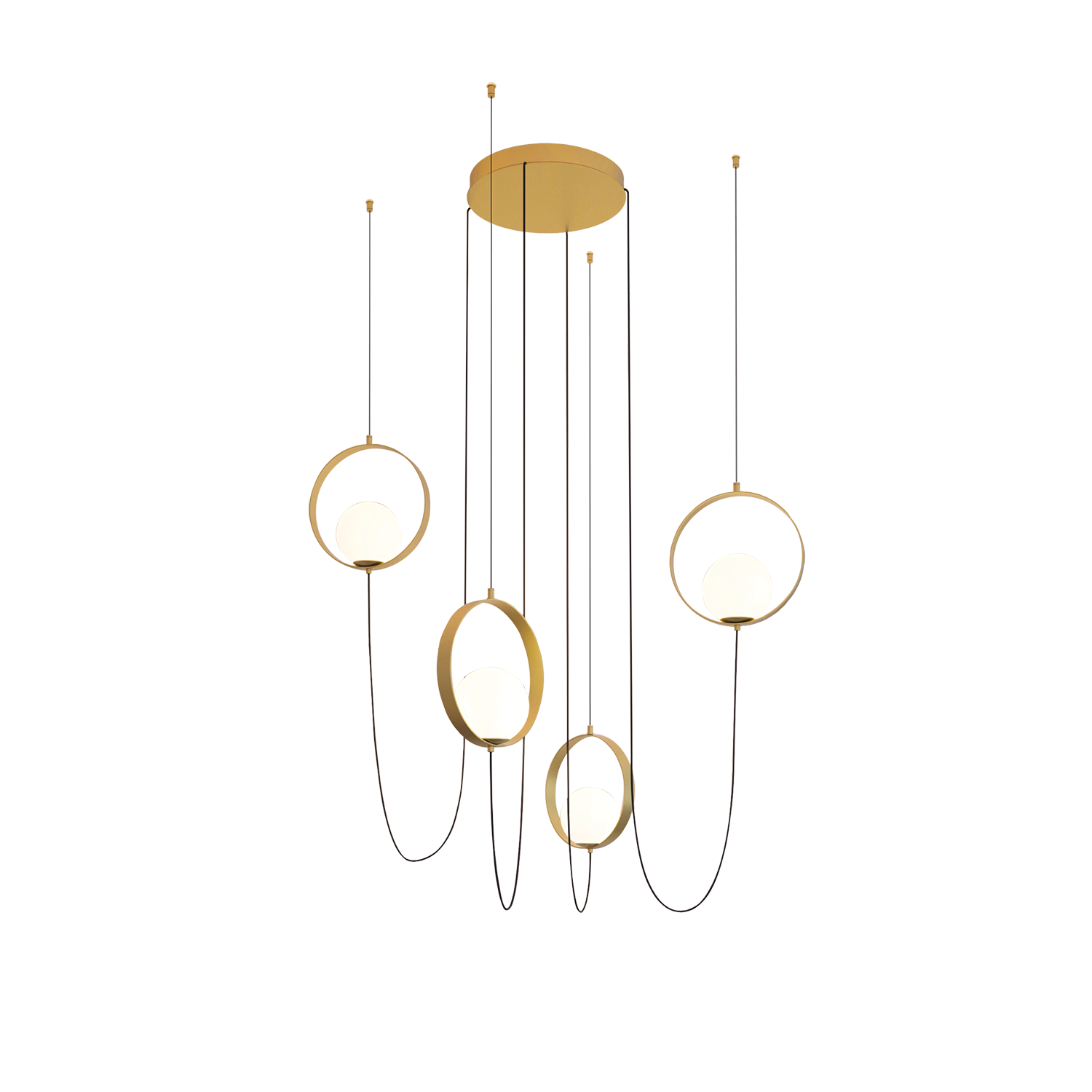 Світильник підвісний ACB Halo Chandelier/4 LED 3000K Gold
