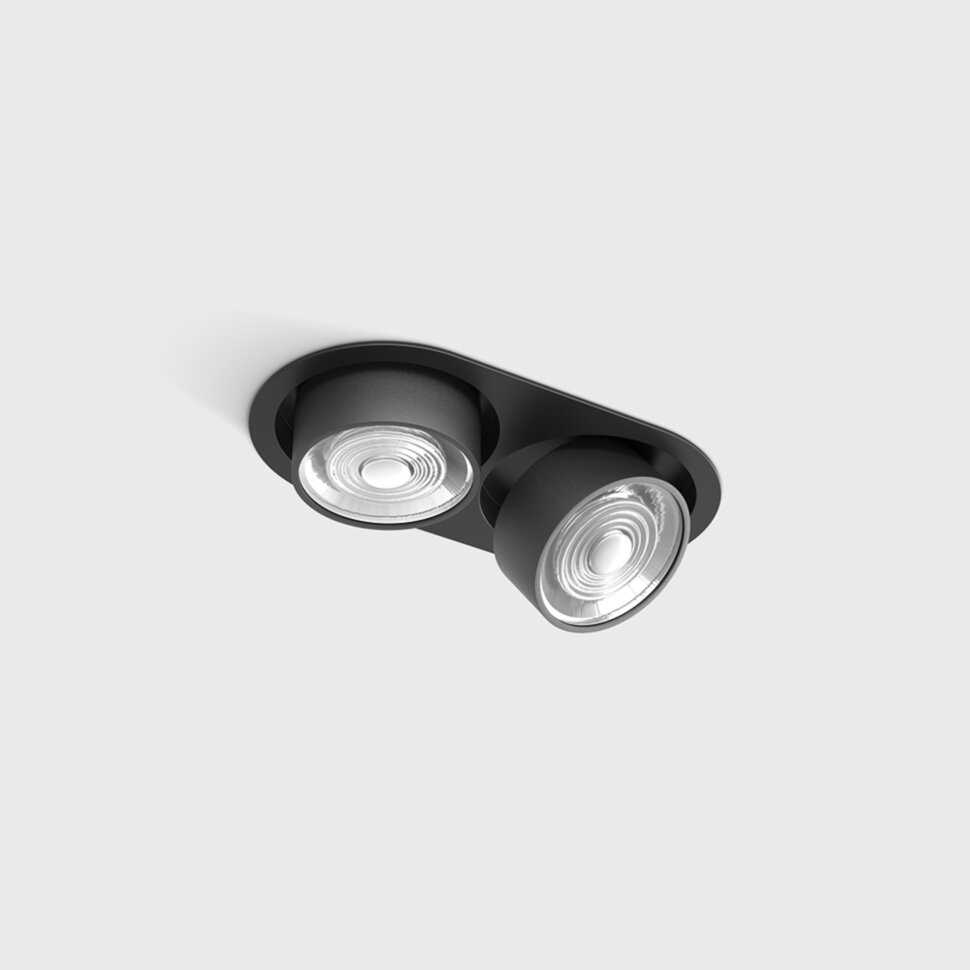 SOL IN MINI X2, L206mm, W111mm, H50mm, LED 2x7W, 3000K, чорний (01.7522.14.930.BK)