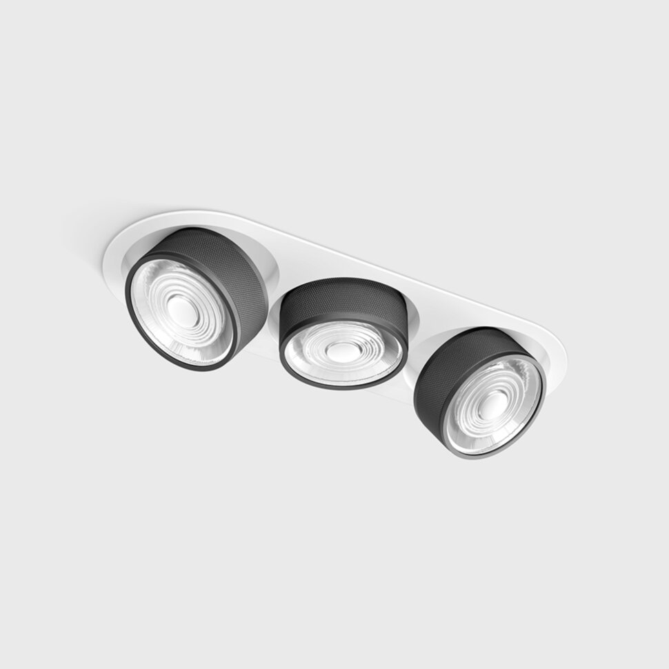 SOL IN MINI X3, L301mm, W111mm, H50mm, LED 3x7W, 3000K, білий/чорний (01.7523.21.930.WH/BKG)