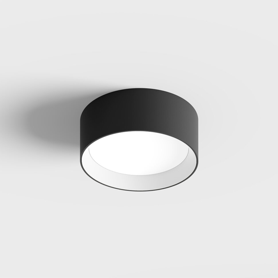 PRISMA L, D199mm, H80mm, LED 16W, 3000К, чорний/білий (02.1980.16.930.BK/WH)