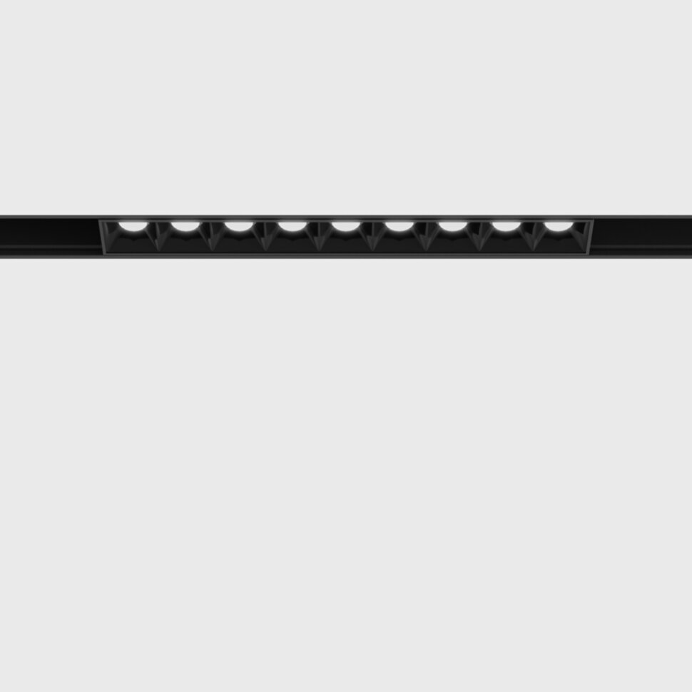 IN_LINE COMFORT 205, 2-х групний, ON/OFF, L205mm, W24.5mm, H48mm, LED 12W, 3000К, чорний (06.2051.12.930.BK.2G)