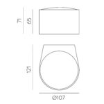 Ania Wall lamp  1 White