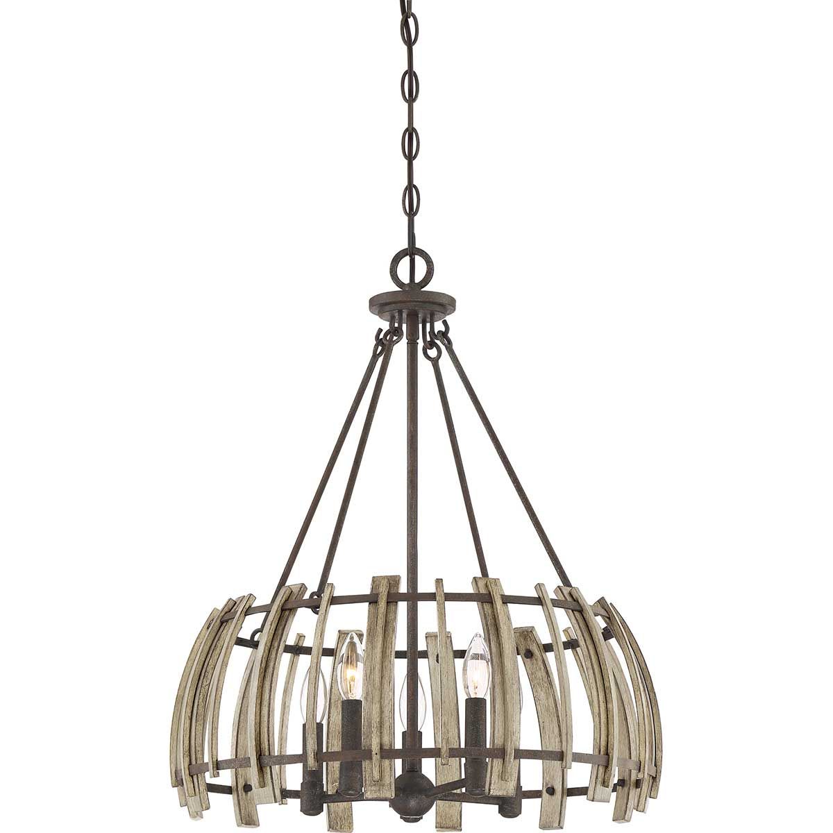 Підвісний світильник Quoizel Wood Hollow QZ-WOOD-HOLLOW-5P